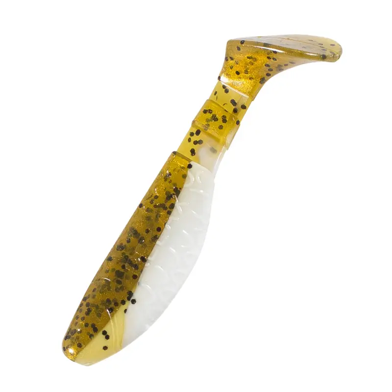 B072 reinweiss / olivebraun-Glitter