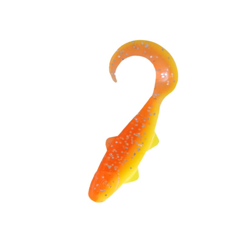 B033 fluogelb  / orange-silber Glitter