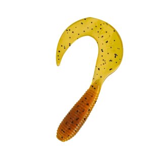 Relax Twister VR2" 5 cm 50 Stück (SX Twister 2" ca. 4,5 cm) 103 klar bernstein schwarzer glitter