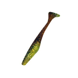 BBB SX Swimming Jerk Minnow 4" 25 Stück (ca. 8,5 cm) B054 grün (chartreuse)-Glitter / motoroil Glitter