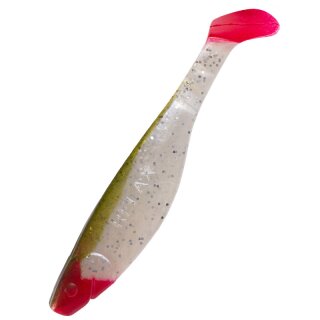 Relax Kopyto Shad Gummifisch 5" 12,5 cm 5 Stück 135R perlweiss-Glitter / boddengrün