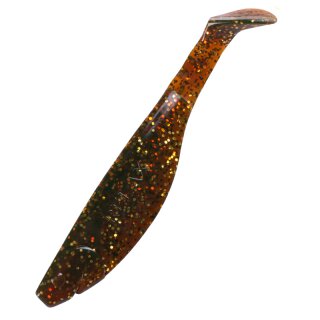 Relax Kopyto Shad Gummifisch 5" 12,5 cm 5 Stück 092 motoroil-gold-Glitter