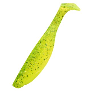 Relax Kopyto Shad Gummifisch 5" 12,5 cm 5 Stück B034 fluogelb  / fluogrün-Glitter