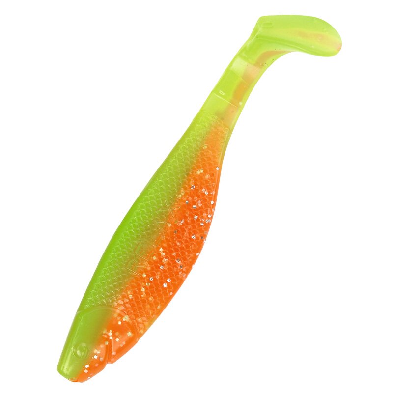 B141 orange-Glitter / fluogrün-Glitter