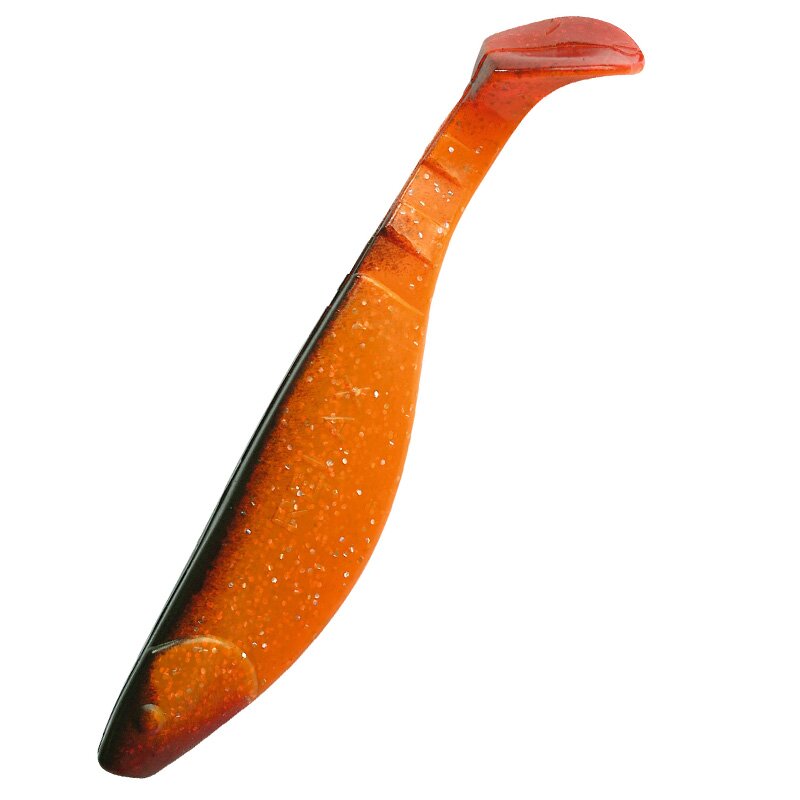 122 klar fluoorange-Glitter / schwarz