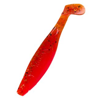 Relax Kopyto Shad Gummifisch 5" 12,5 cm 5 Stück B318 feuerrot / rootbeer Glitter