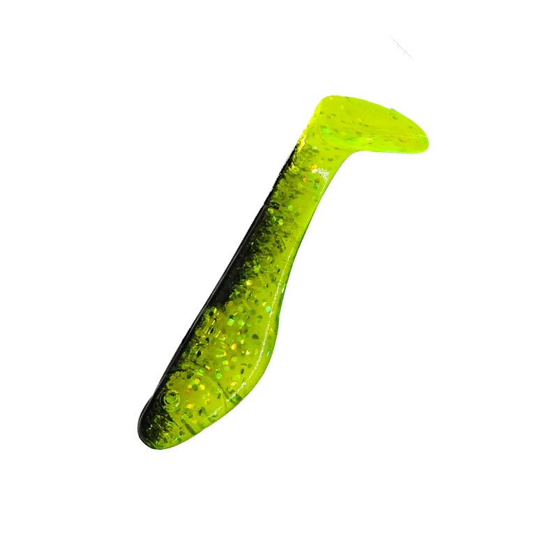 067 grün (chartreuse) glitter / schwarz