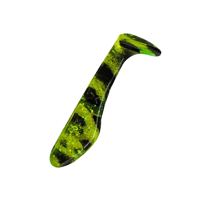 088 grün (chartreuse) glitter / schwarz gestreift