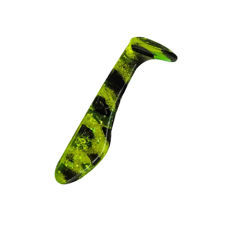 088 grün (chartreuse) glitter / schwarz gestreift