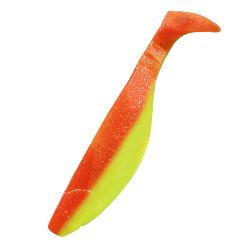 B033 fluogelb  / orange-silber Glitter