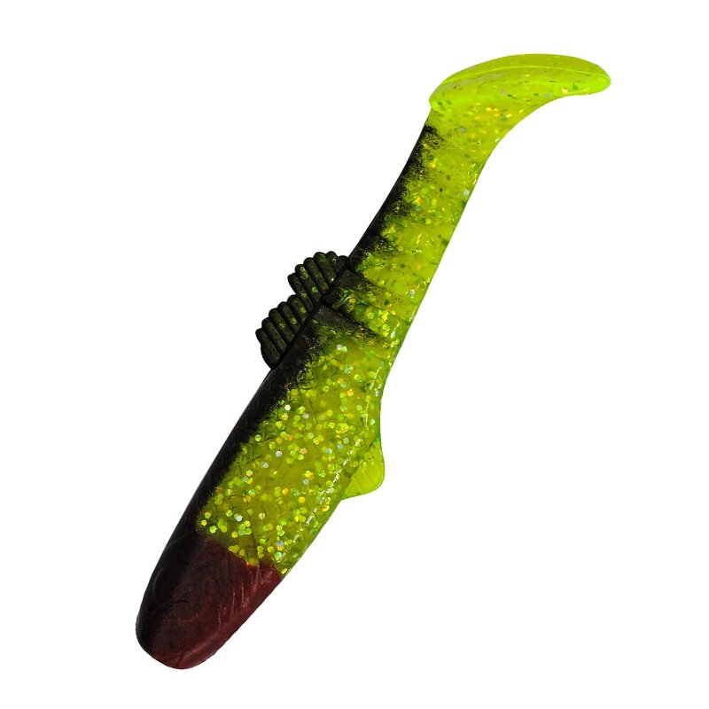 067 grün (chartreuse) glitter / schwarz