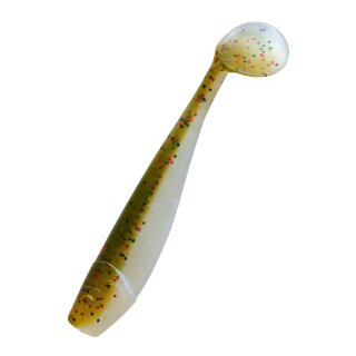 Relax King Shad 4" 10 cm 25 Stück (SX King-Shad 4" ca. 11,0 cm) B089 blauperl  / Kaulbarsch-multiglitter
