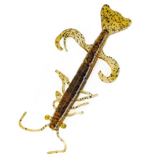 Relax Shrimp 3" 25 Stück (SX Shrimp 3" ca. 8,0 cm) 218 klar bernstein-schwarz glitter