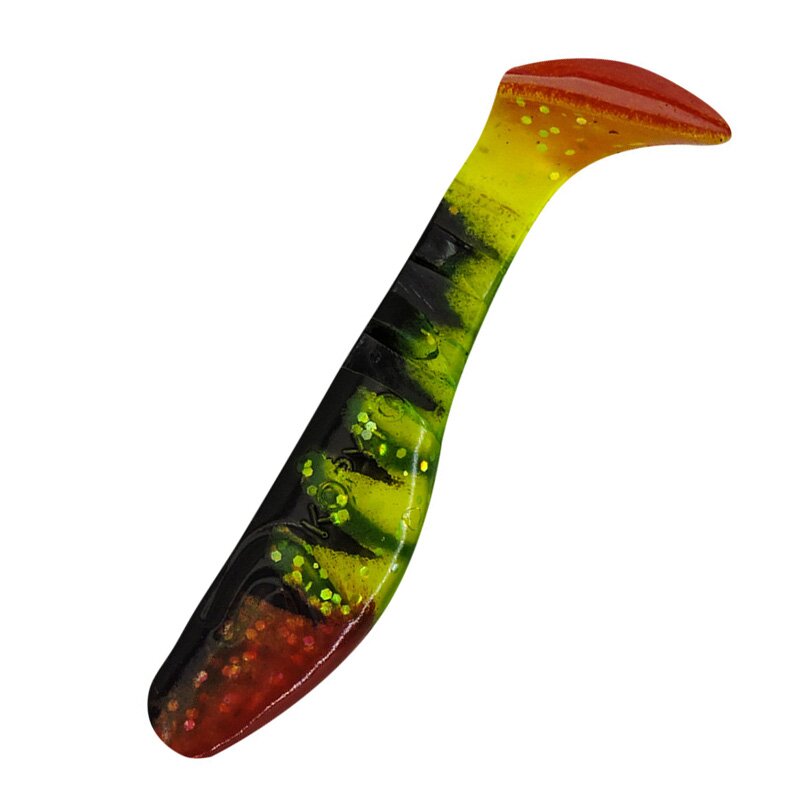 066Z grün(chartreuse)-Glitter / Zander / red tail