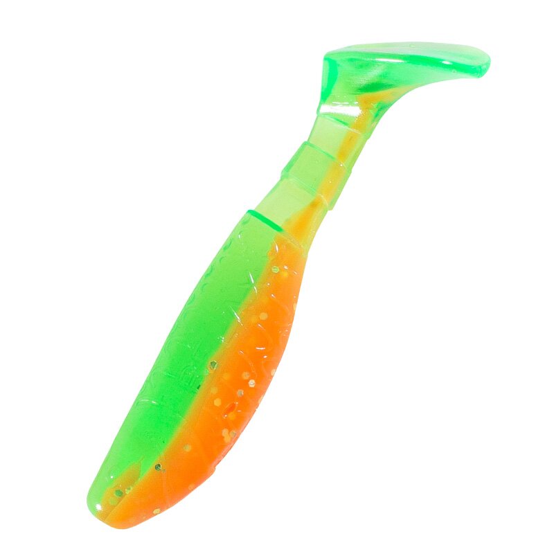 B141 orange-Glitter / fluogrün-Glitter