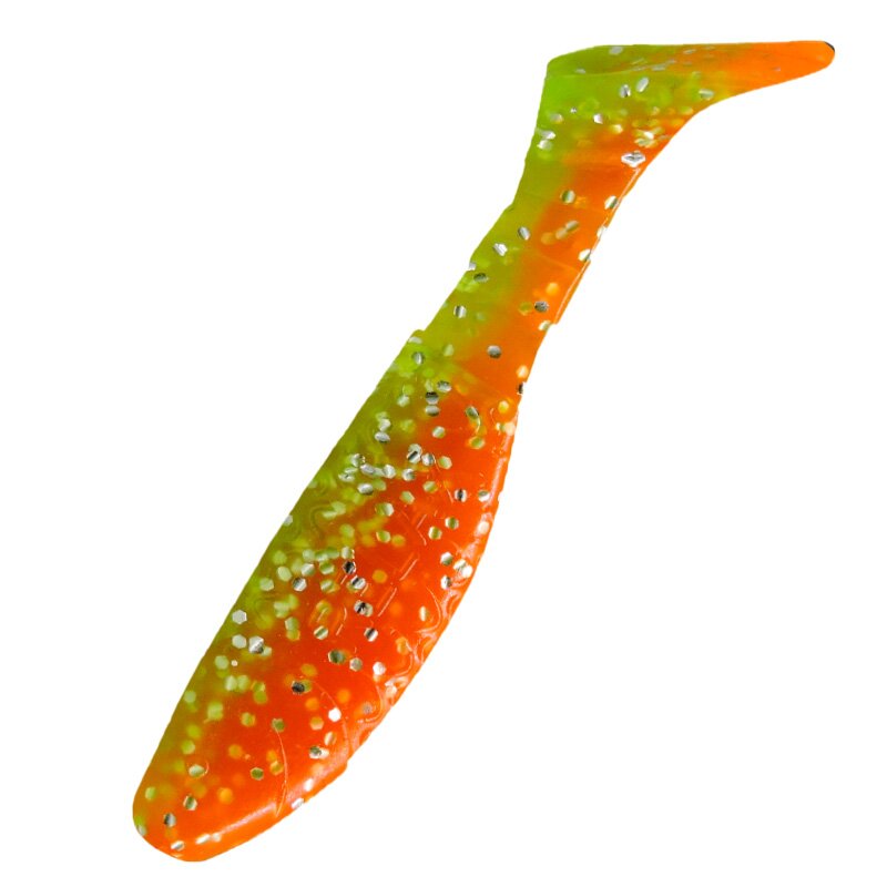B141 orange-Glitter / fluogrün-Glitter