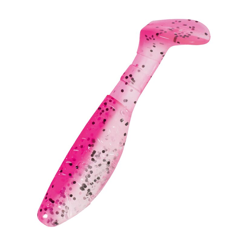 B315 klar silber Glitter / hot pink Glitter