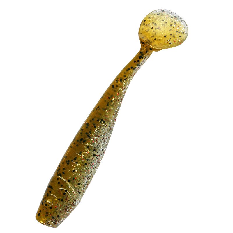 B111 klar silber Glitter / olivebraun-Glitter