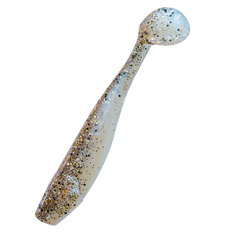 B309 blauperl / klar kupfer, schwarz Glitter