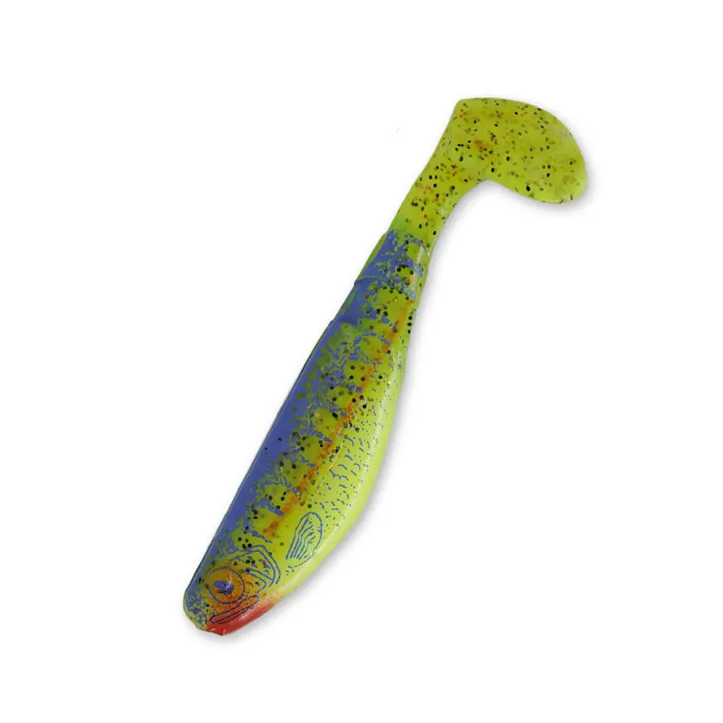 L501 fluogelb-fluogrün-gl/Zanderbedruckt/blau