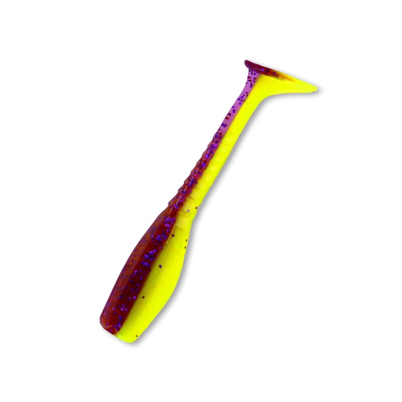 007 Purple Glitter/Opaque Chartreuse