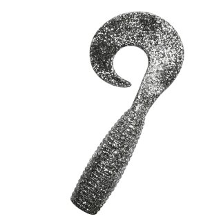 SX Xtra-Fat Grub 8" 1 Stück (ca. 19,0 cm) 022 klar silber glitter