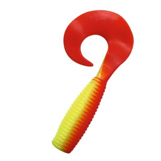SX Xtra-Fat Grub 8" 1 Stück (ca. 19,0 cm) 057 fluogelb / rot