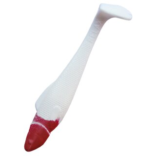 Relax Ohio Shad Gummifisch 5" 12,5 cm 5 Stück 001RPH reinweiss / red head