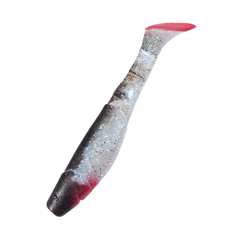 044R blauperl-Glitter / schwarz / red tail