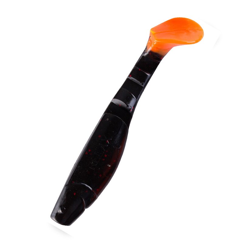 204OT schwarz-rot-glitter / orange tail