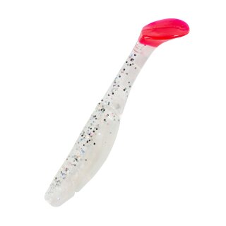 Relax Kopyto 4L 10 cm Gummifische 10 Stück B004RT perlweiss / klar salt´n pep Gl/red tail