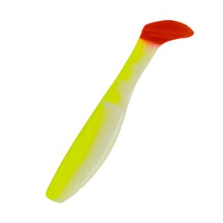 Relax Kopyto 4L 10 cm Gummifische 10 Stück B005RT reinweiss / fluogelb / red tail