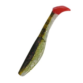 Relax Kopyto 4L 10 cm Gummifische 10 Stück B310RT selbstleuchtend Gl/Kaulb/red tail