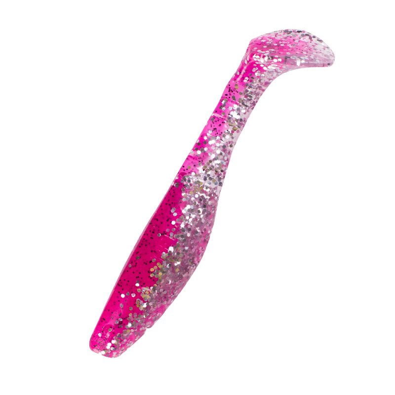 B315 klar silber Glitter / hot pink Glitter