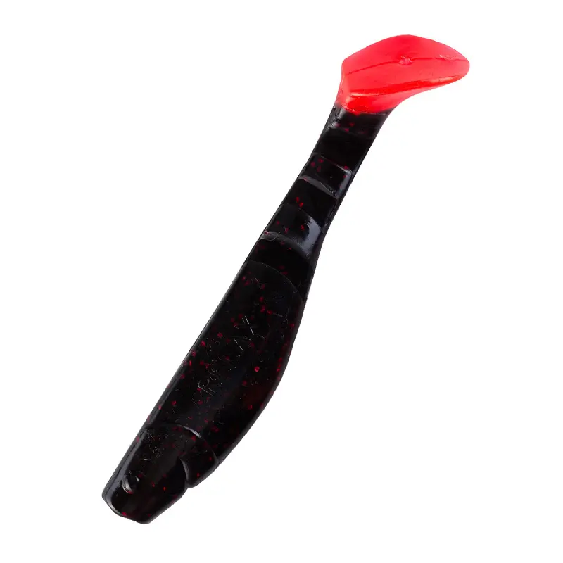 204RT schwarz rot glitter / red tail