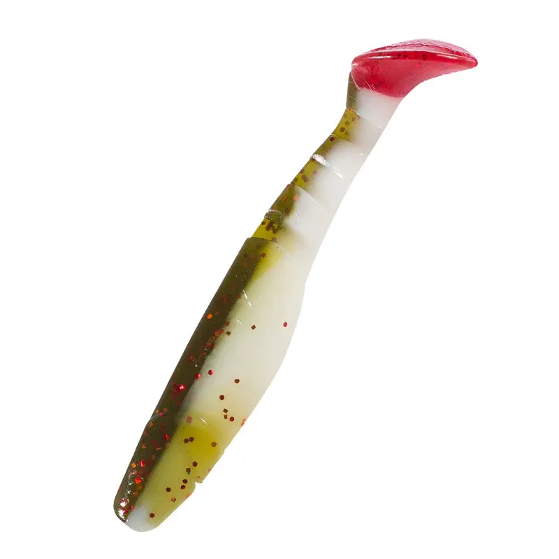 B188RT reinweiss / olive-tree-Glitter / red tail