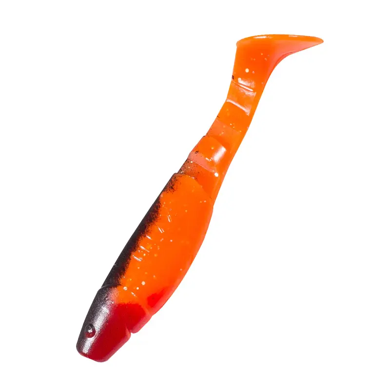 074 orange-Glitter / schwarz