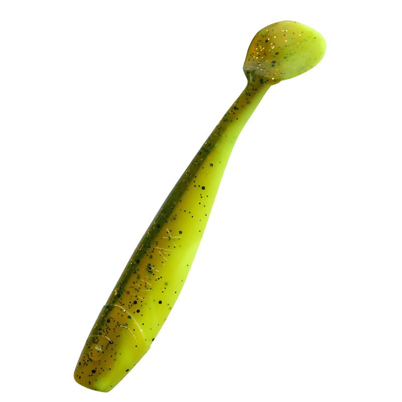 B110 fluogelb  / olivebraun-Glitter