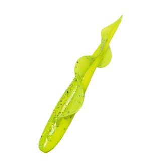 Relax Wing Shad 3" 5 Stück (ca. 8,5 cm) im ZIP Bag B034 fluogelb  / fluogrün-Glitter