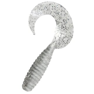 Relax Xtra Fat Grub 5,5" 5 Stück B004 perlweiss / klar salt´n pepper glitter