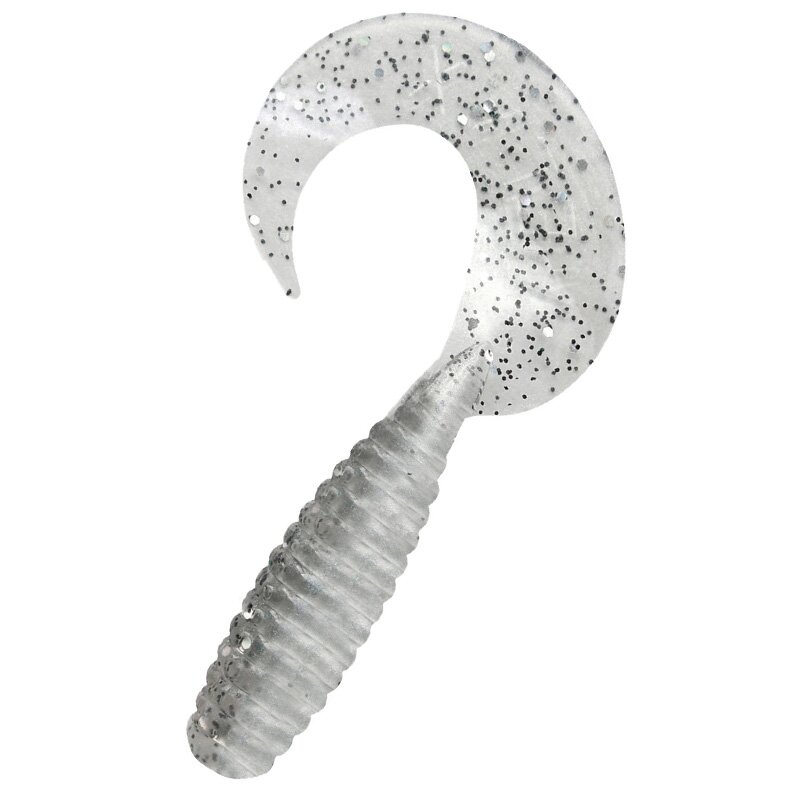 B004 perlweiss / klar salt´n pepper glitter