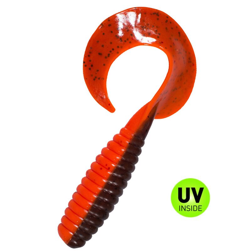 B068 orange-Glitter / olivebraun-Glitter