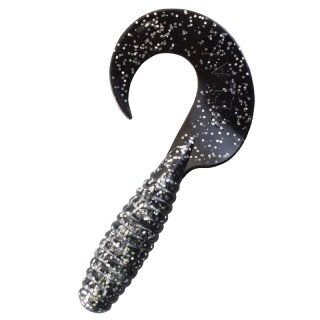 Relax Xtra Fat Grub 5,5" 5 Stück B901 klar silber glitter / schwarz