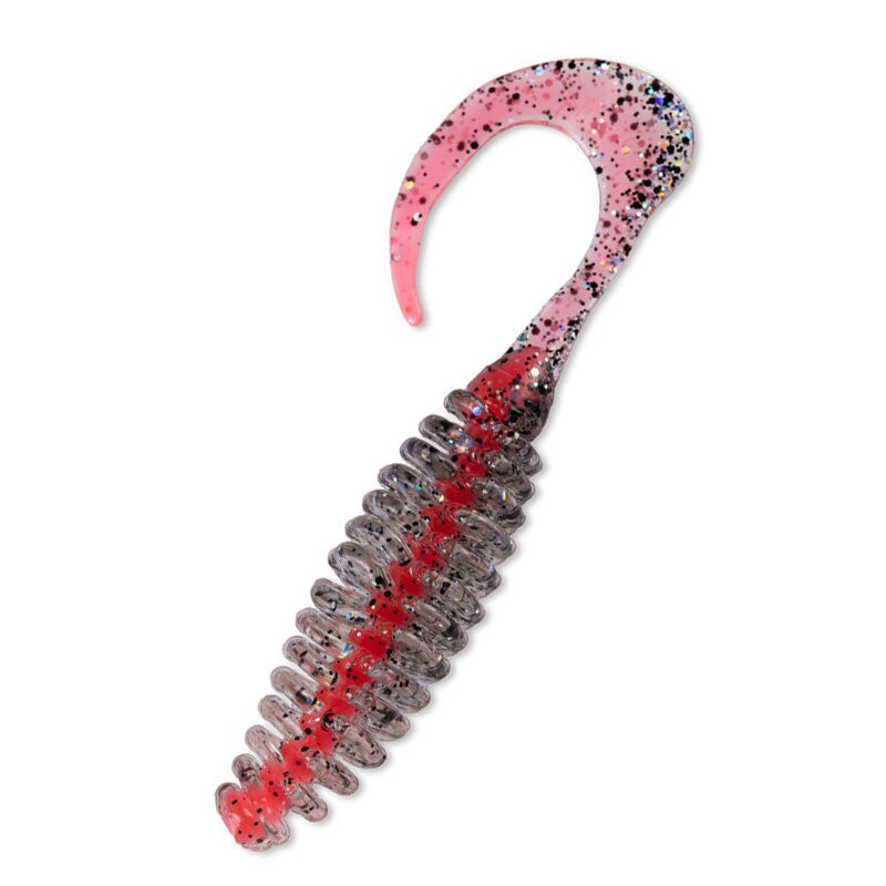 B076 rot / klar silber glitter