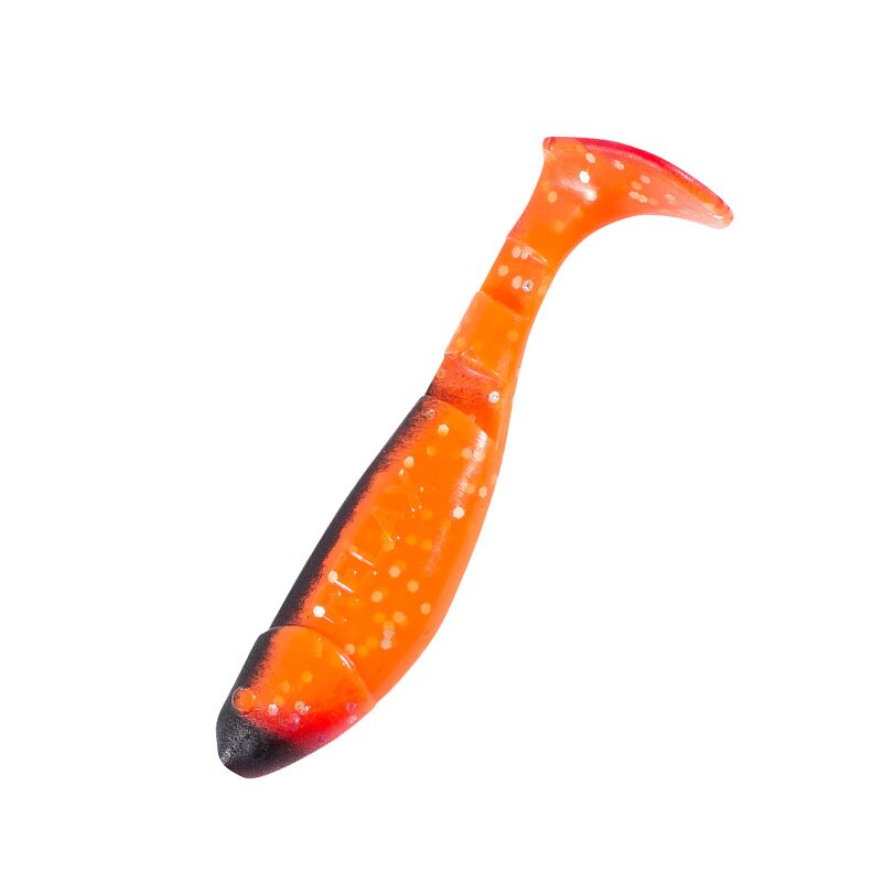 074 orange-Glitter / schwarz