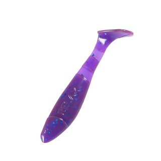 Kopyto-Classic 2,5" (ca.7 cm) 10 Stück im Original Relax ZIP BAG 175 crawfish-violett-electric blue-Glitter