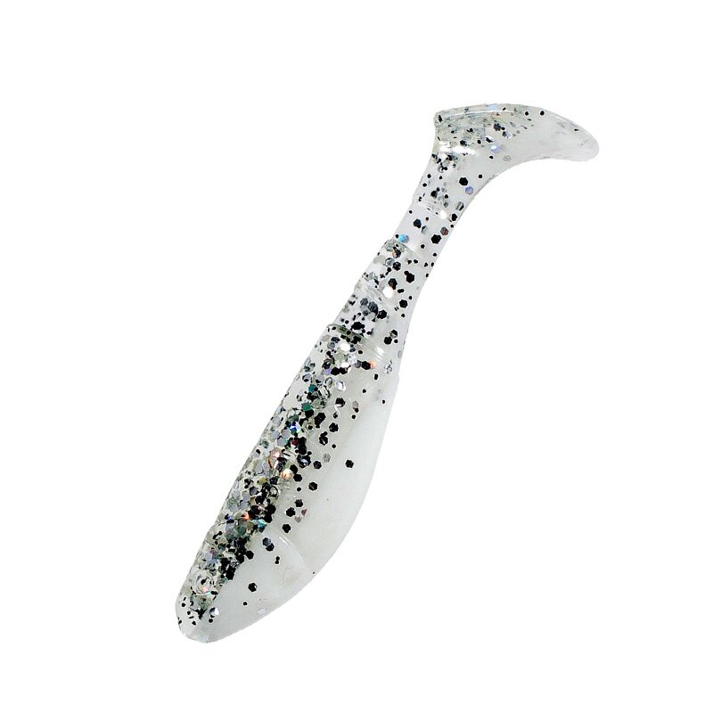 B008 reinweiss / klar salt´n pepper Glitter