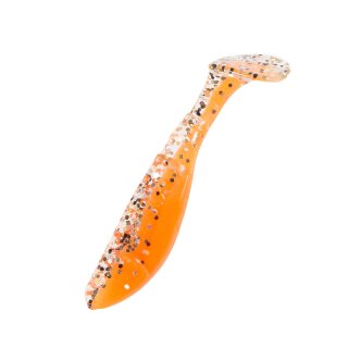 Kopyto-Classic 2,5" (ca.7 cm) 10 Stück im Original Relax ZIP BAG B032 orange / klar gold,schwarz Glitter