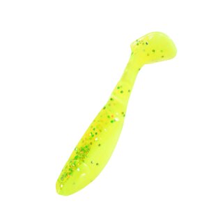 Kopyto-Classic 2,5" (ca.7 cm) 10 Stück im Original Relax ZIP BAG B034 fluogelb  / fluogrün-Glitter