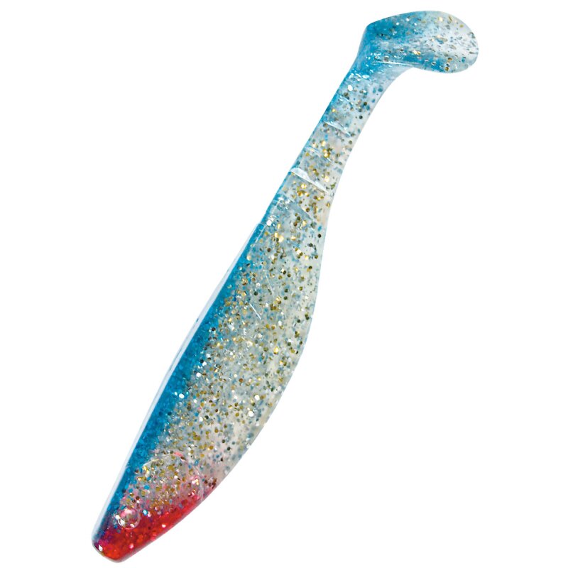 085 klar silber-Glitter / blau